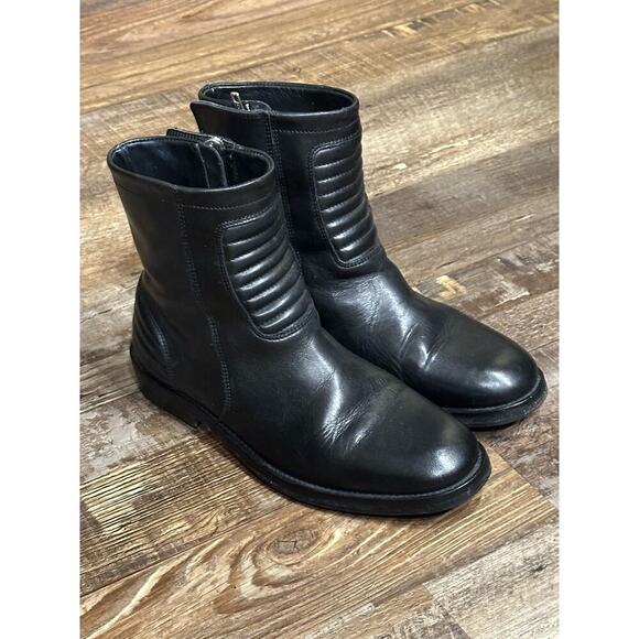 Women’s Surface to Air Designer Archival Luxury Motorcycle Biker Black Boots - Picture 1 of 9